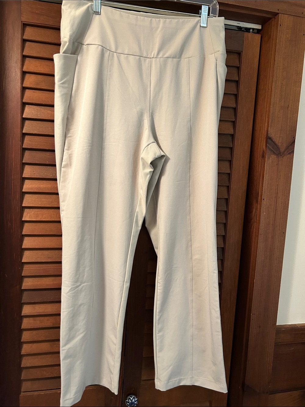 Avalanche Straight Leg Pants in Beige